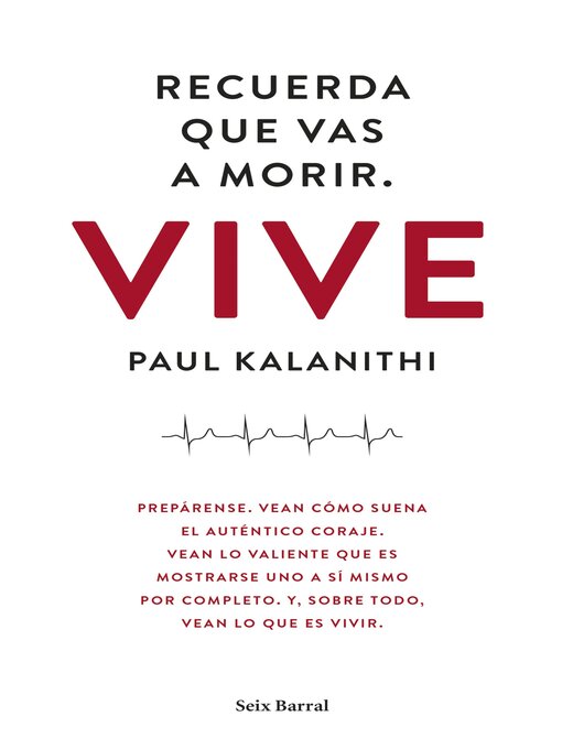 Title details for Recuerda que vas a morir by Paul Kalanithi - Available